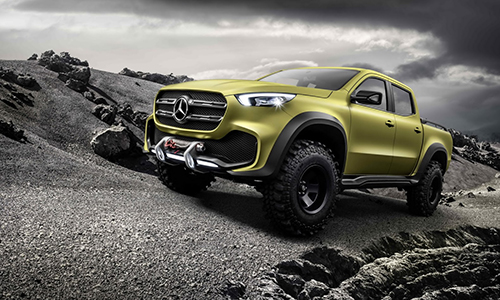 [Mercedes pickup]                          X-class concept - bán tải hạng sang đầu tiên của Mercedes                                             3257