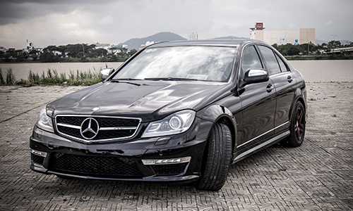 [Mercedes C200 độ]                          Mercedes C200 độ dàn áo C63 AMG của tay chơi Đà Nẵng                                             4195