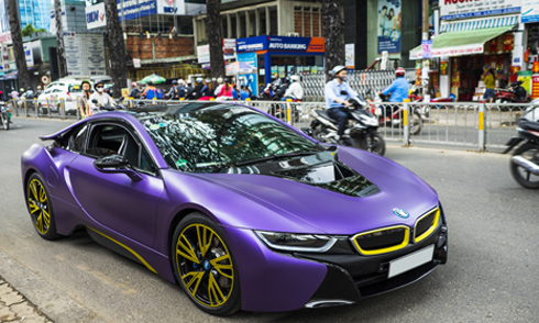 [BMW i8] BMW i8 màu tím 'cực độc' tại Sài Gòn 5651