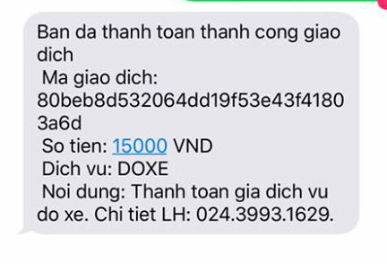 [Gửi xe bằng tin nhắn]                           Mất quá nhiều thời gian để gửi xe bằng tin nhắn ở Hà Nội                                             8529